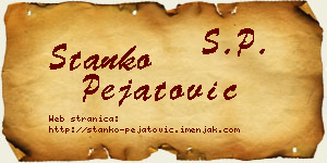Stanko Pejatović vizit kartica